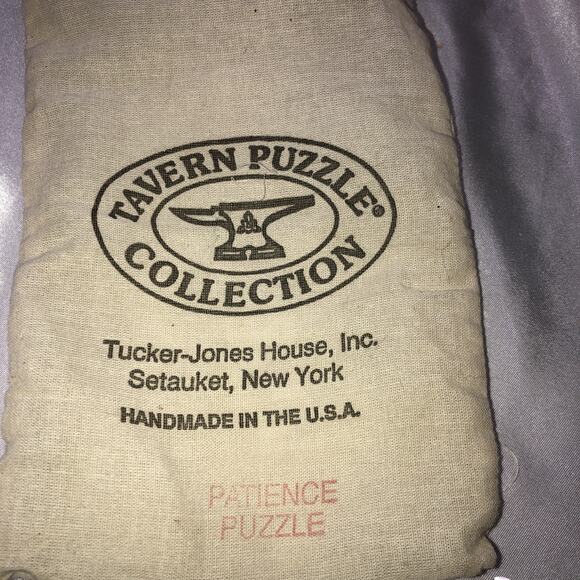 Tavern Puzzle "Patience" Steel Brain Teaser Tucker Jones House Inc Blacksmith - Picture 3 of 7